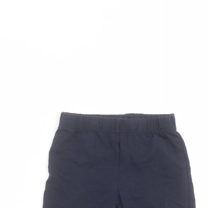 TU Girls Blue  Cotton Sweat Shorts Size 6 Years  Regular