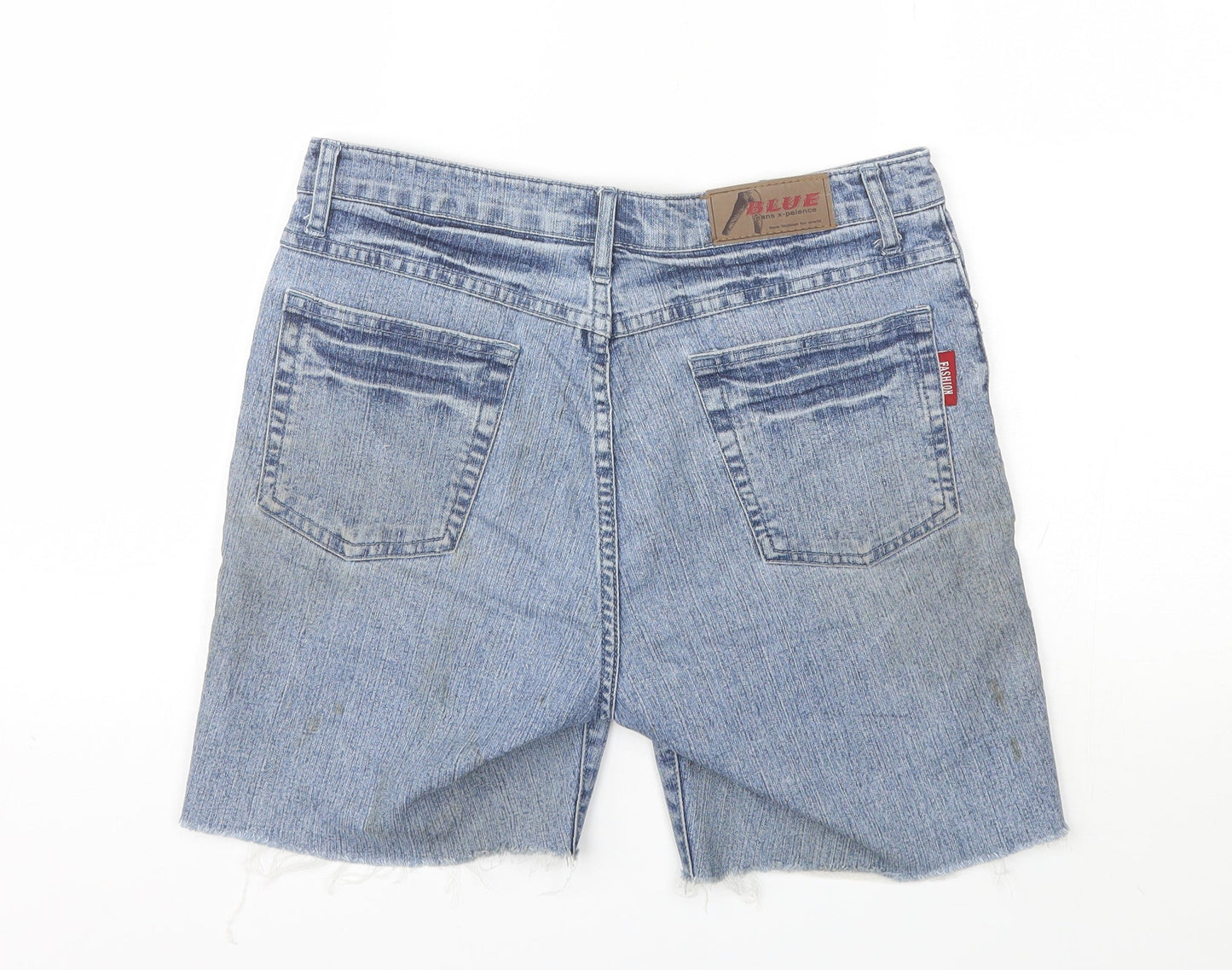 Blue Fashion Womens Blue  Cotton Chino Shorts Size 44 L6 in Regular