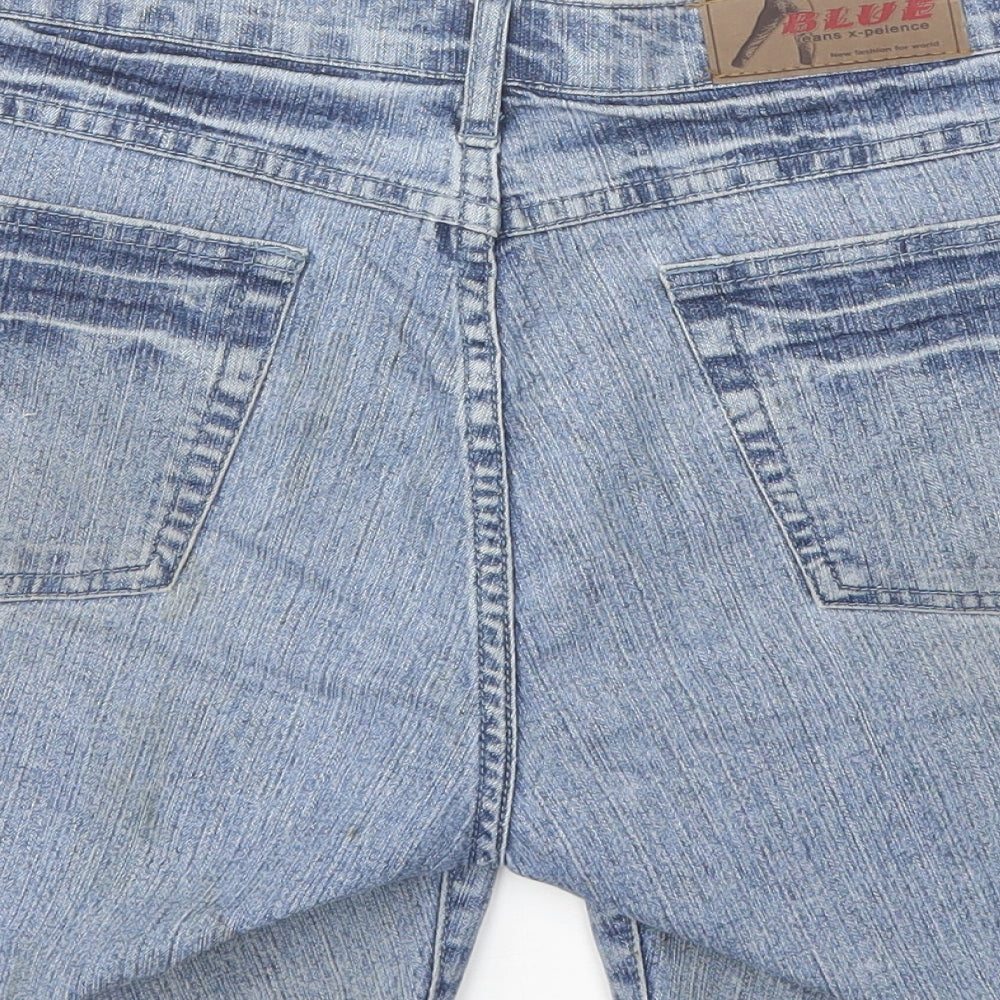 Blue Fashion Womens Blue  Cotton Chino Shorts Size 44 L6 in Regular
