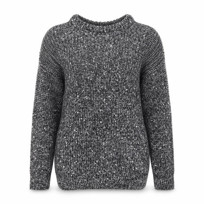 Atmosphere Womens Black Round Neck  Polyester Pullover Jumper Size 8