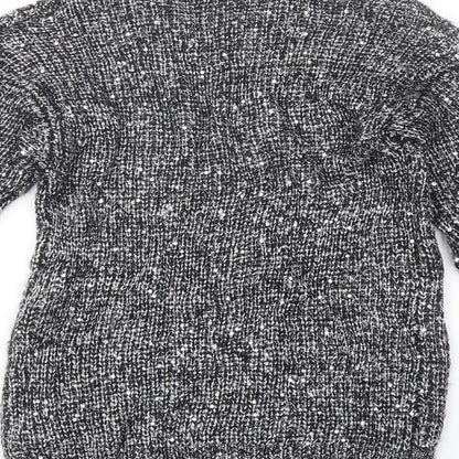 Atmosphere Womens Black Round Neck  Polyester Pullover Jumper Size 8