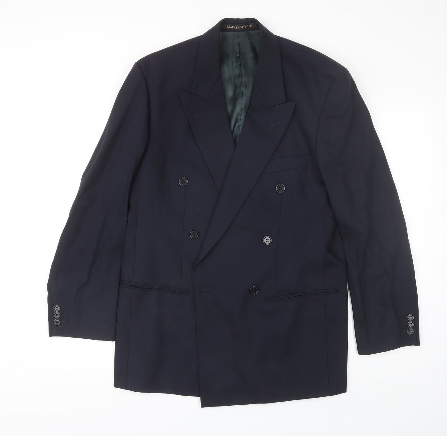 Mens UK Size M Marks and Spencer Regular Blue Suit Jacket
