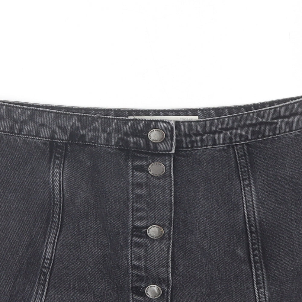 Womens UK Size 28 in Topshop Mini Denim Skirt