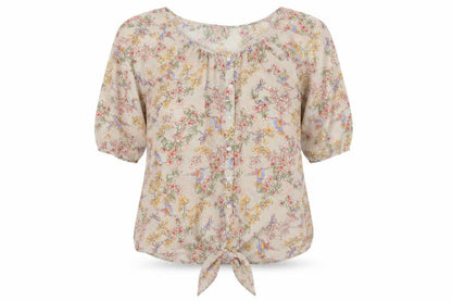 Womens UK Size S Wallis Beige Basic Blouse