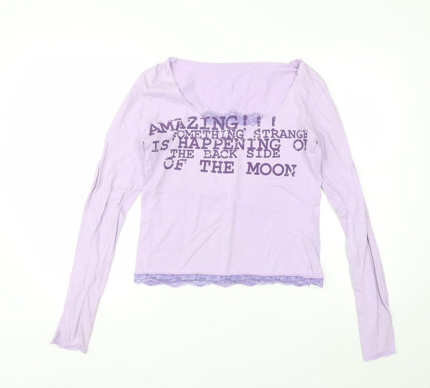 Preworn Womens Purple  Cotton Top Pyjama Top Size L