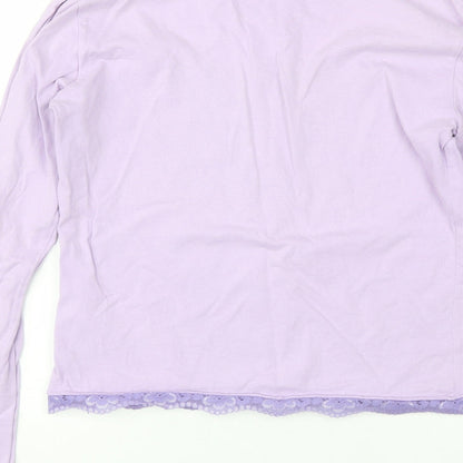 Preworn Womens Purple  Cotton Top Pyjama Top Size L
