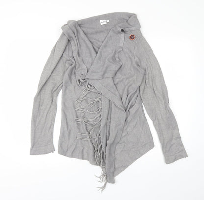 Womens UK Size M Object Grey Cardigan Jumper
