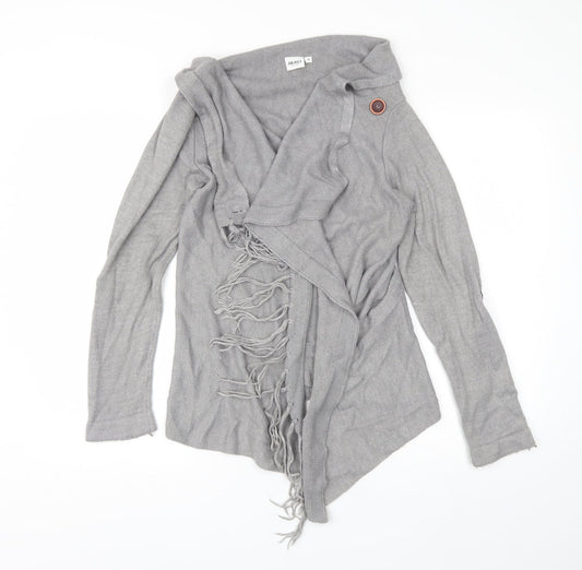 Womens UK Size M Object Grey Cardigan Jumper