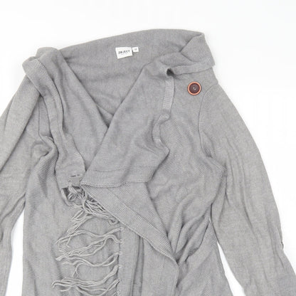 Womens UK Size M Object Grey Cardigan Jumper
