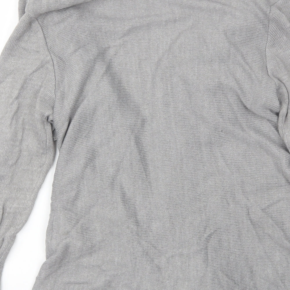 Womens UK Size M Object Grey Cardigan Jumper