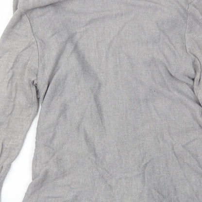 Womens UK Size M Object Grey Cardigan Jumper