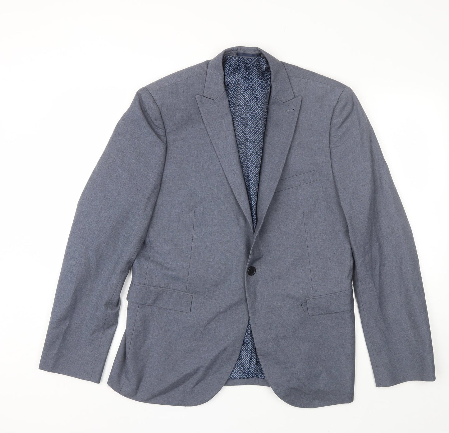 Mens UK Size 42 NEXT Regular Blue Suit Jacket