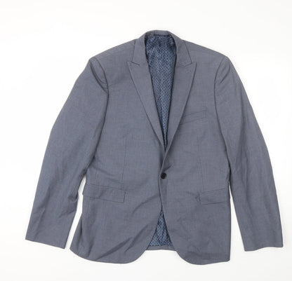 Mens UK Size 42 NEXT Regular Blue Suit Jacket