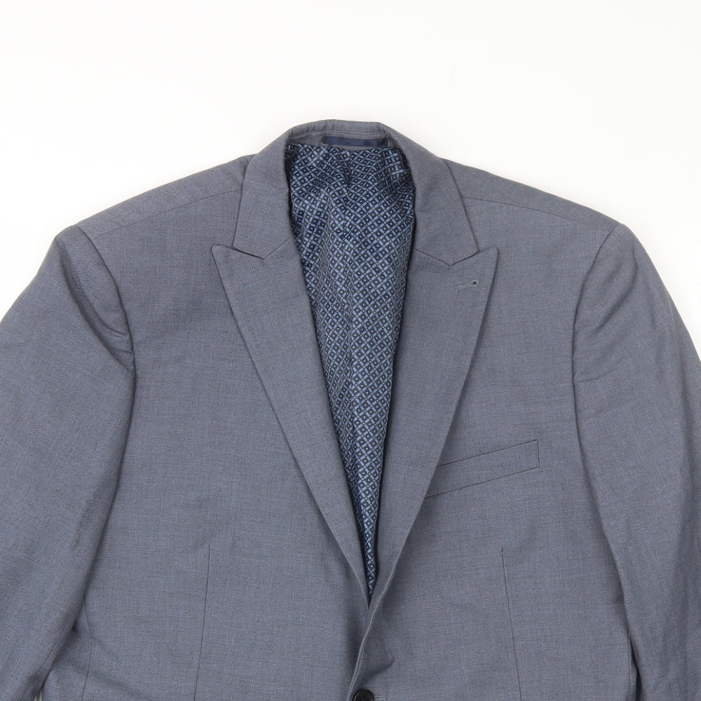 Mens UK Size 42 NEXT Regular Blue Suit Jacket