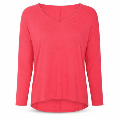 Womens UK Size 12 Papaya Pink Pullover Jumper