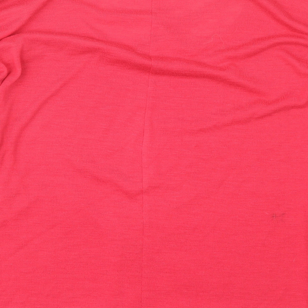 Womens UK Size 12 Papaya Pink Pullover Jumper