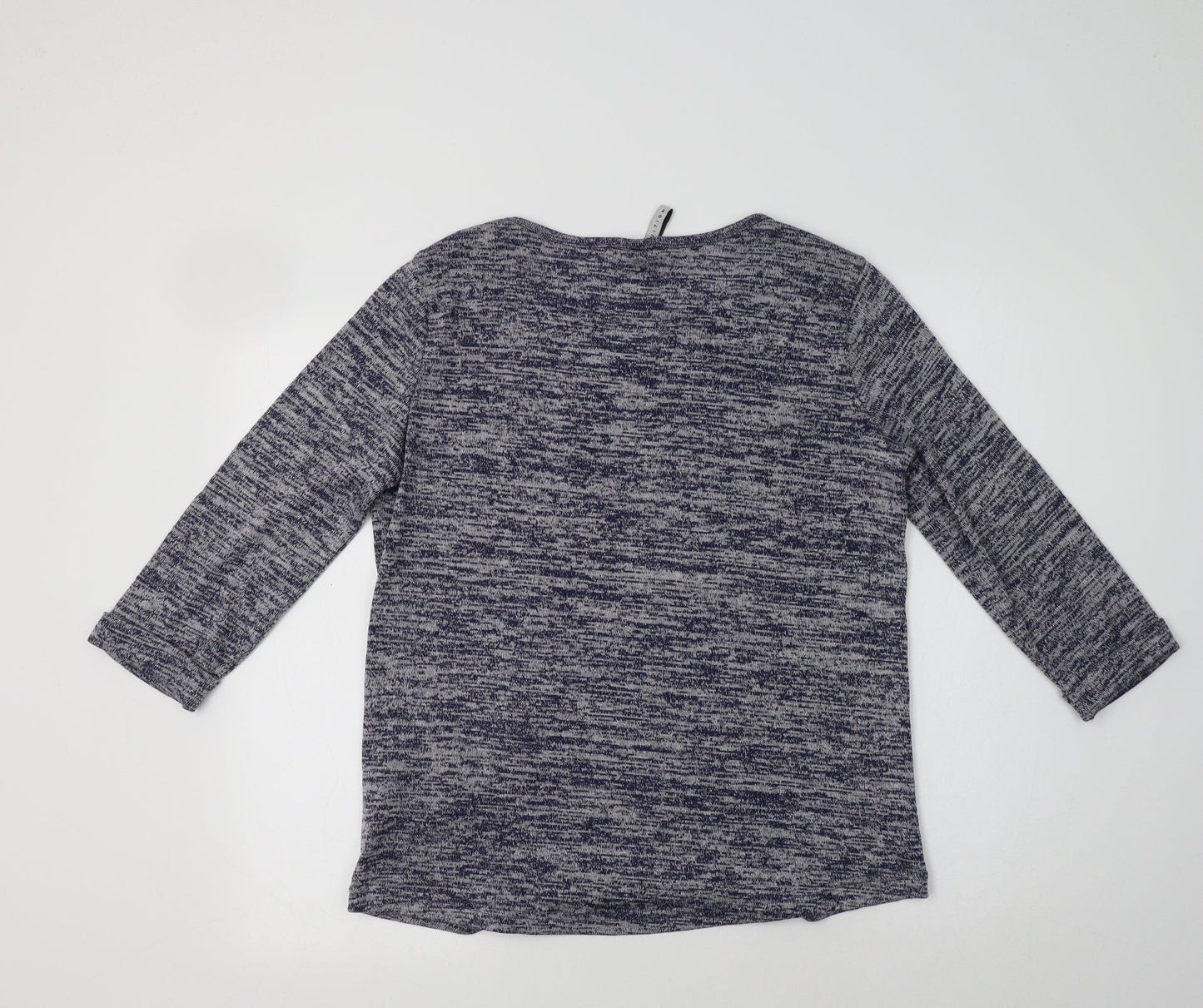 Intuition Womens Blue Round Neck  Viscose Pullover Jumper Size 12