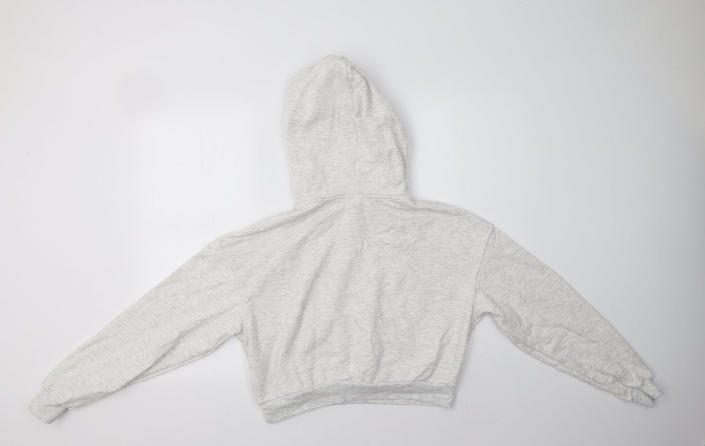 H&M Womens Beige  Cotton Pullover Hoodie Size XS