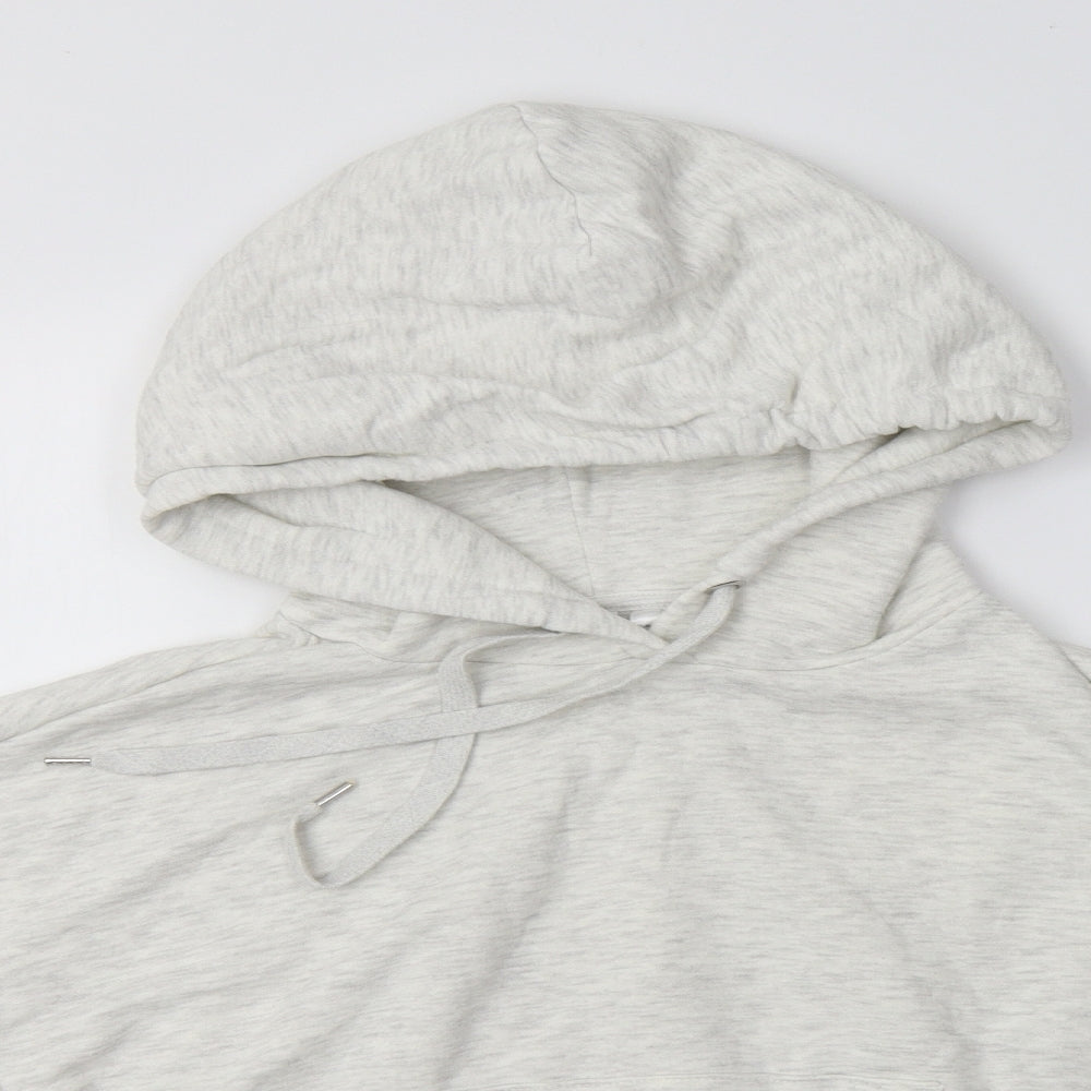 H&M Womens Beige  Cotton Pullover Hoodie Size XS