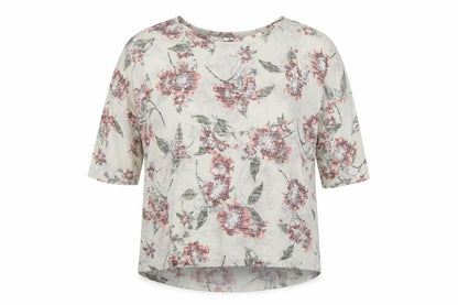Womens UK Size L Peacocs Ivory Basic Blouse