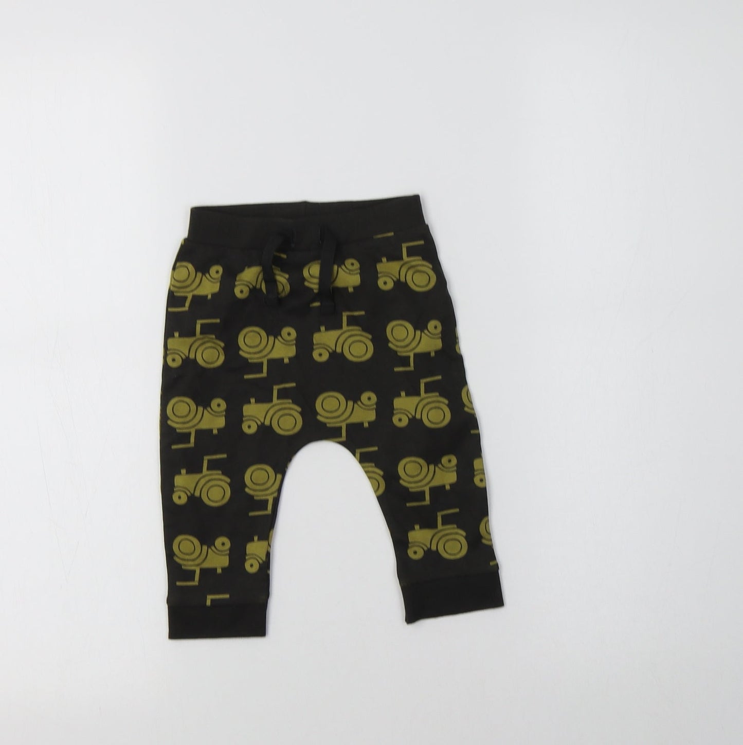 Nutmeg Baby Green Geometric Cotton Jogger Leggings Size 6-9 Months