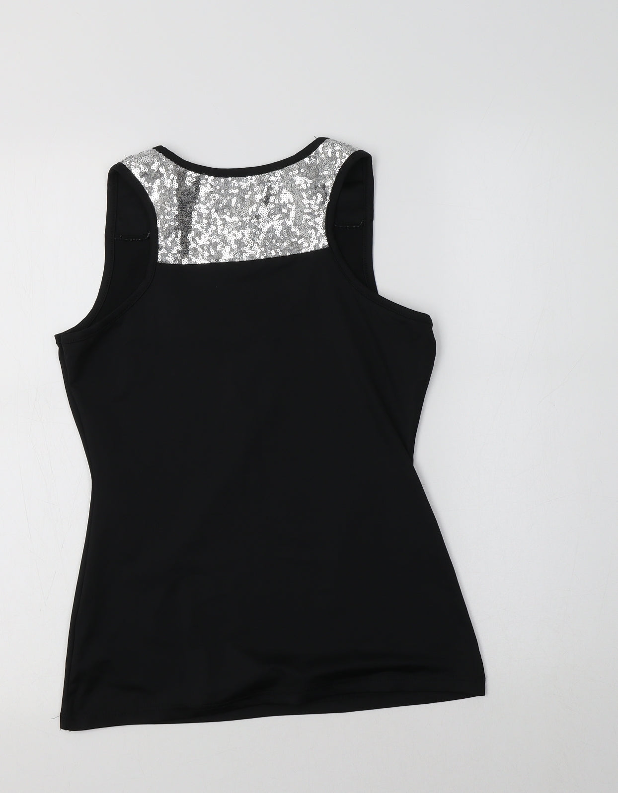 Womens UK Size S Yidarton Black Basic Tank