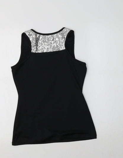 Womens UK Size S Yidarton Black Basic Tank