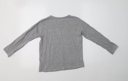 Preworn Boys Grey  Cotton  Pyjama Set Size 10-11 Years
