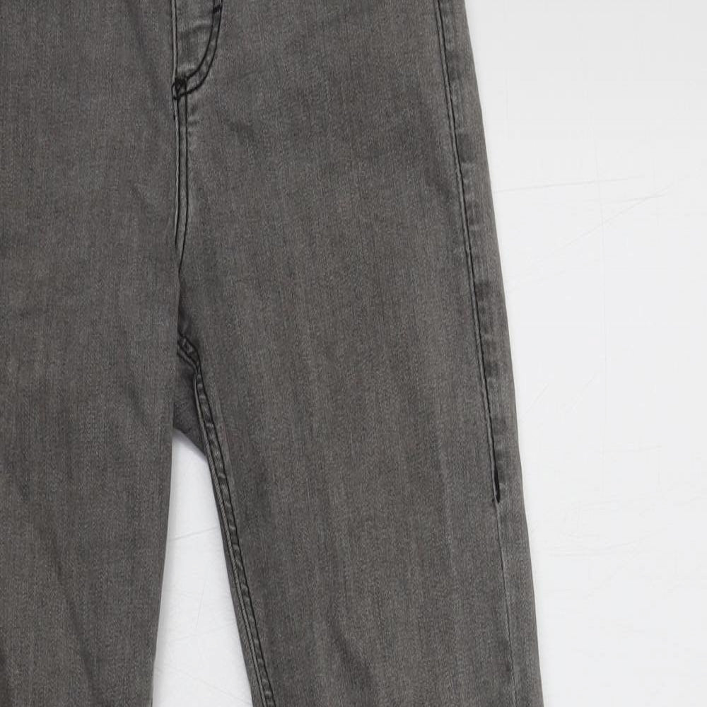 Topshop Womens Grey  Cotton Jegging Jeans Size 6 L30 in Regular