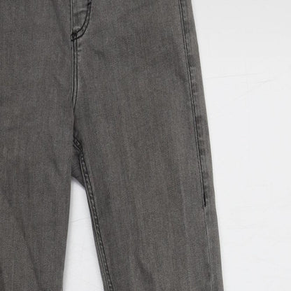 Topshop Womens Grey  Cotton Jegging Jeans Size 6 L30 in Regular