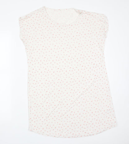 George Womens White Floral Viscose  Dress Size 14