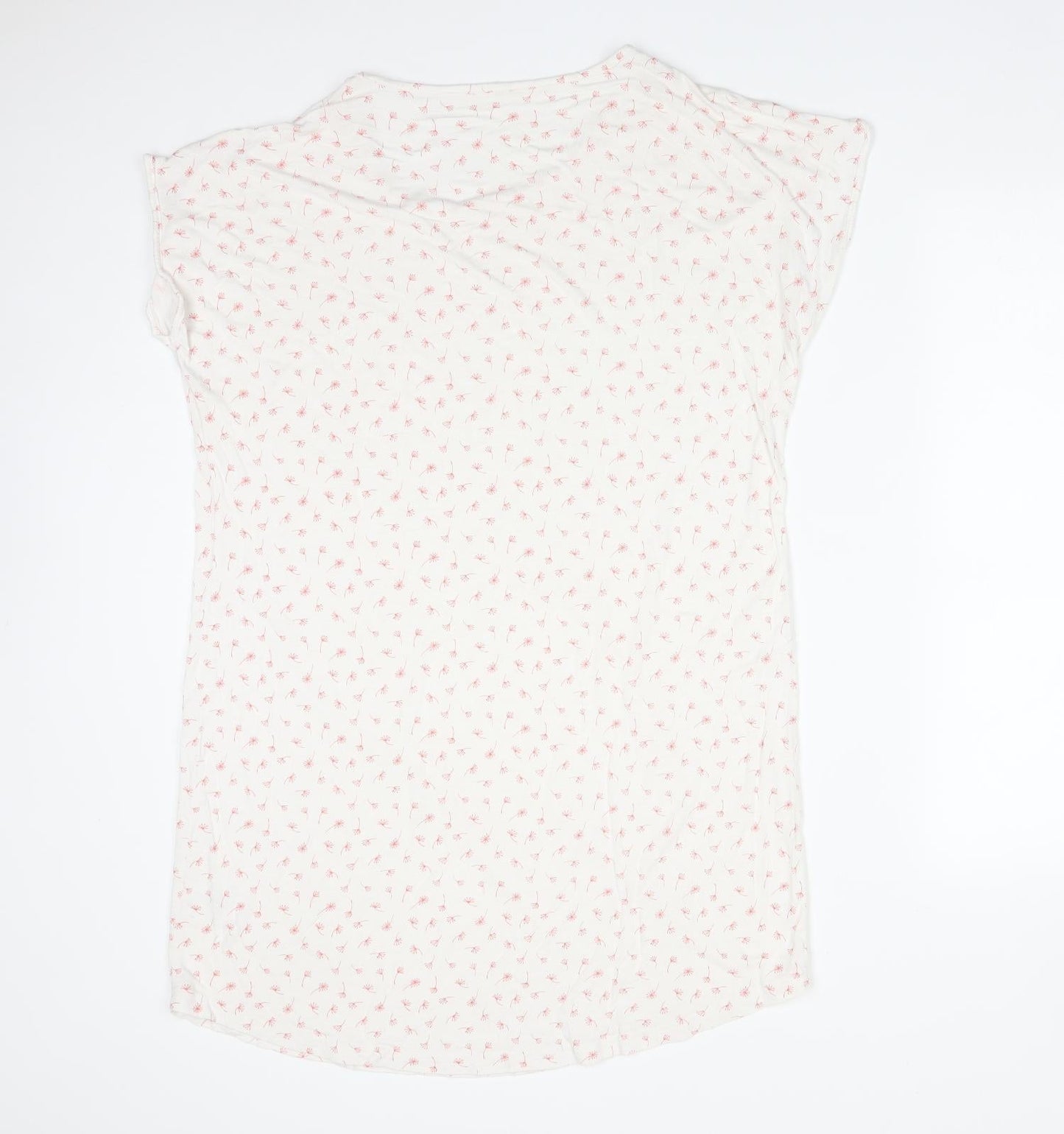 George Womens White Floral Viscose  Dress Size 14