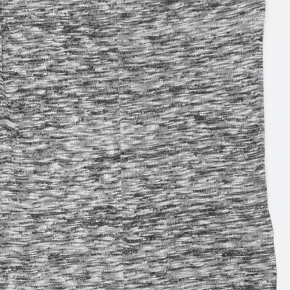 M&S Womens Grey  Viscose Basic T-Shirt Size 12 Round Neck