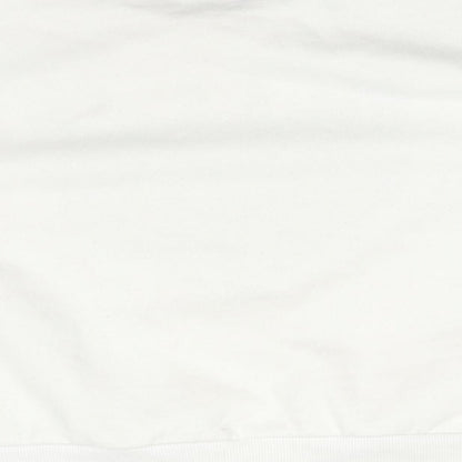 Primark Womens White  Cotton Pullover Sweatshirt Size 8   - WILD AT LOVE