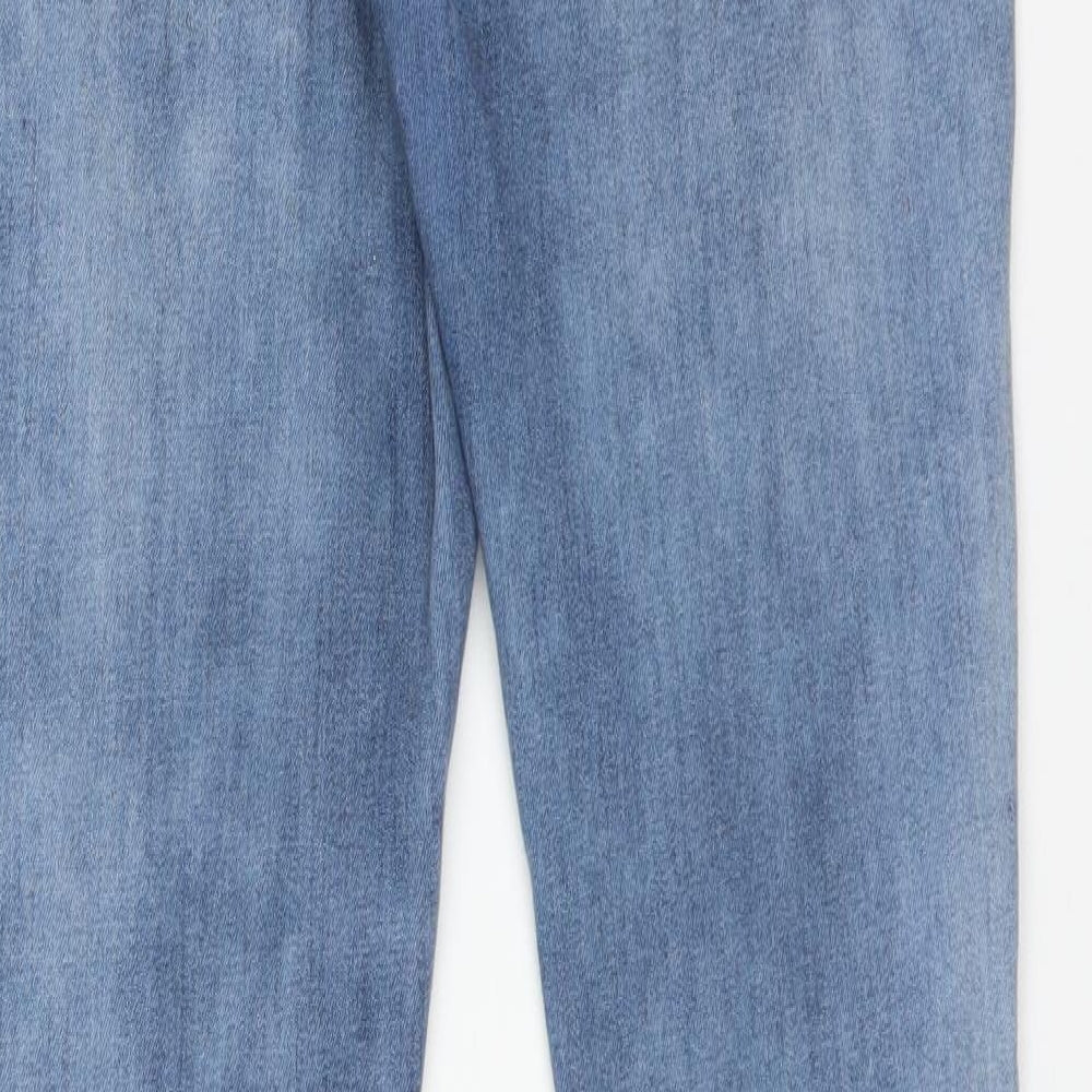 DAVID BITTON Womens Blue  Cotton Skinny Jeans Size 32 L29 in Regular