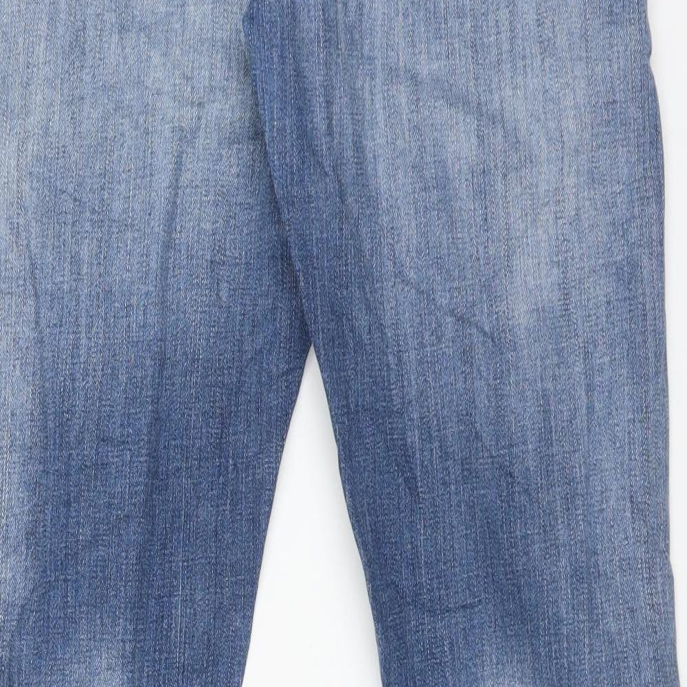 Womens UK Size 25 H&M Regular Fit Boyfriend Blue Jeans