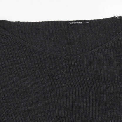 Womens UK Size L Boohoo Grey Pullover Jumper