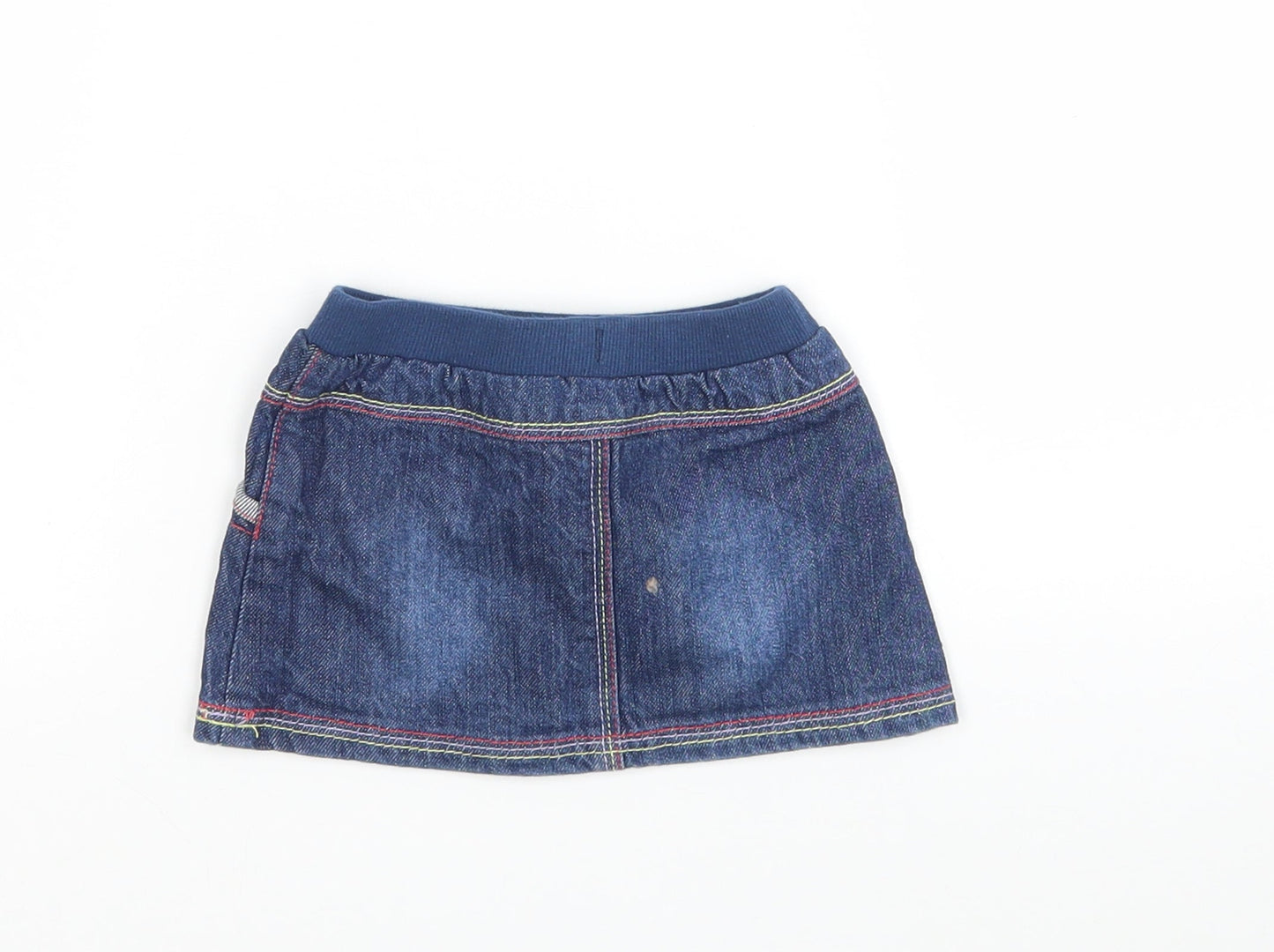 George Girls Blue  Cotton Mini Skirt Size 3-6 Months