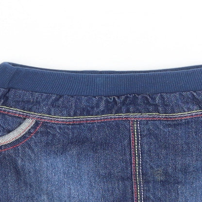 George Girls Blue  Cotton Mini Skirt Size 3-6 Months