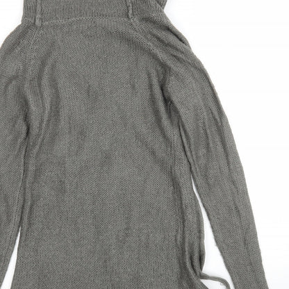 Me Fashion Womens Grey Roll Neck  Acrylic Pullover Jumper Size M