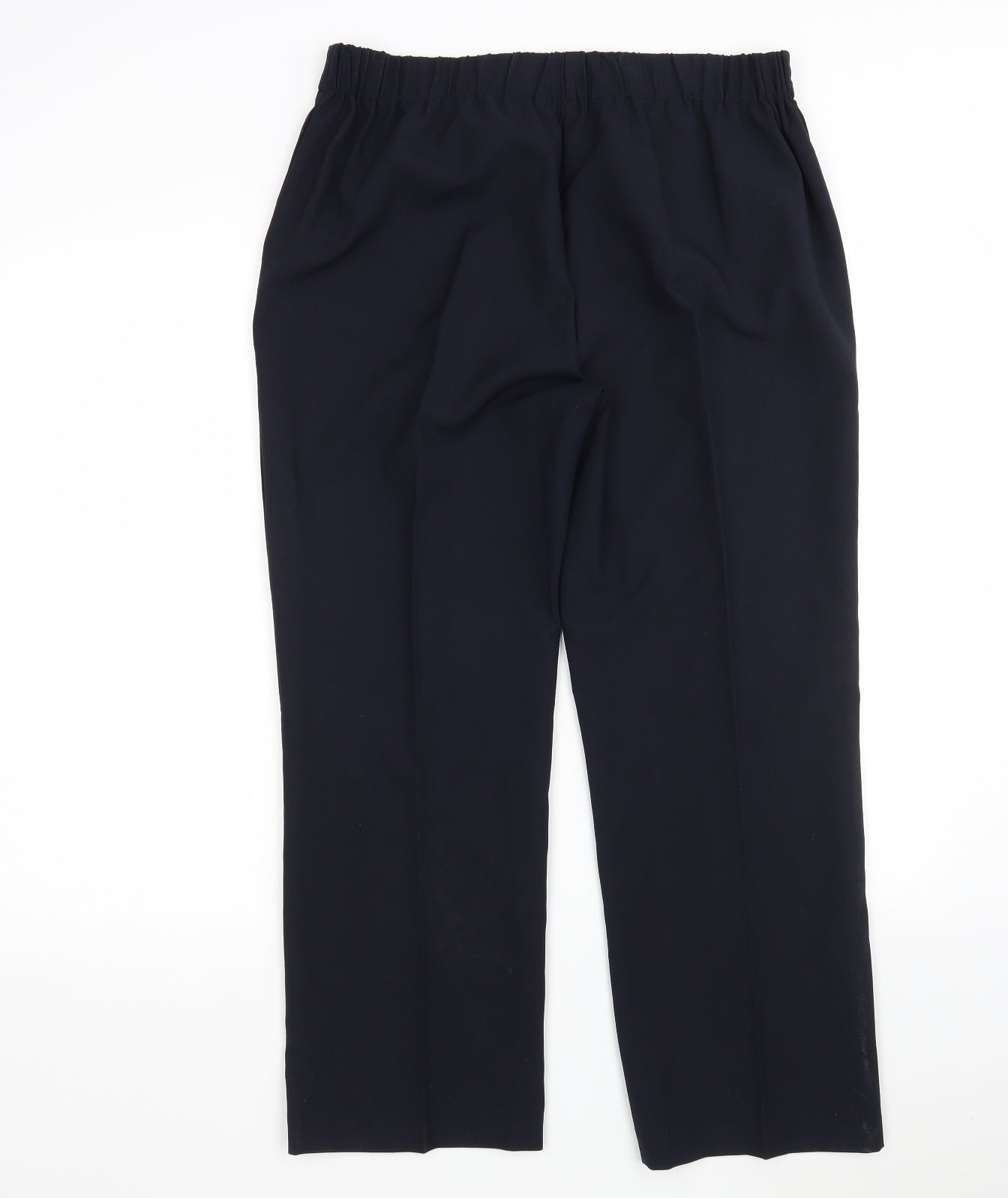 Bonmarché Womens Blue  Polyester Trousers  Size 14 L27 in Regular