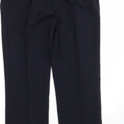 Bonmarché Womens Blue  Polyester Trousers  Size 14 L27 in Regular