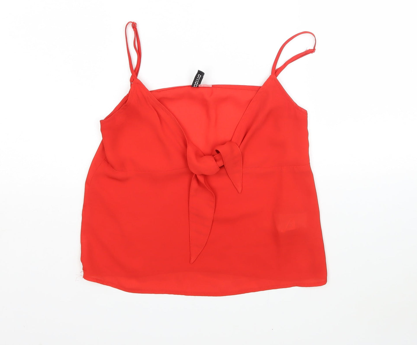 Womens UK Size 6 H&M Red Basic Tank