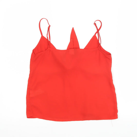 Womens UK Size 6 H&M Red Basic Tank