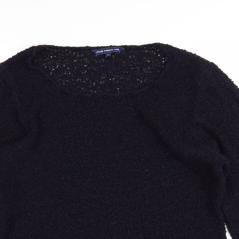 Womens UK Size L store twenty one Blue Pullover Jumper
