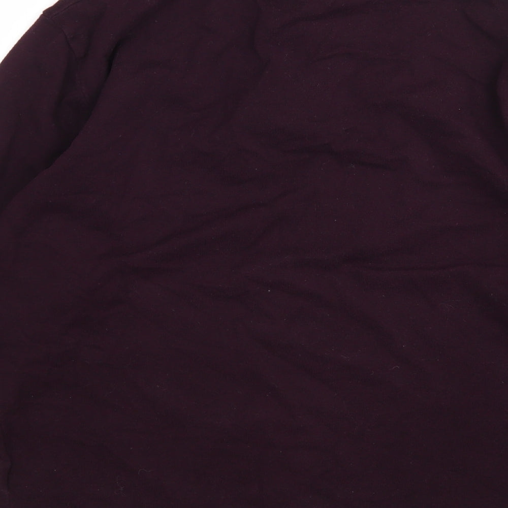 NEXT Mens Purple Round Neck  Cotton Pullover Jumper Size M