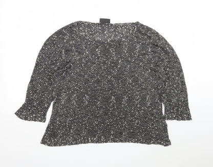Womens UK Size 18 Alex & Co Grey Pullover Jumper