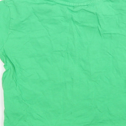 Slazanger  Boys Green  Cotton Basic T-Shirt Size 3-4 Years Round Neck
