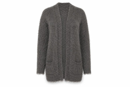 NEXT Womens Grey V-Neck  Polyester Cardigan Jumper Size XS   - Subtle shimmer effect