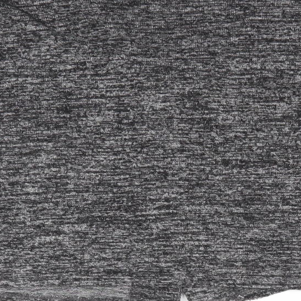 George Womens Grey Round Neck  Viscose Cardigan Jumper Size 16   - Black Grey Fleck Gem Like Daisy buttons